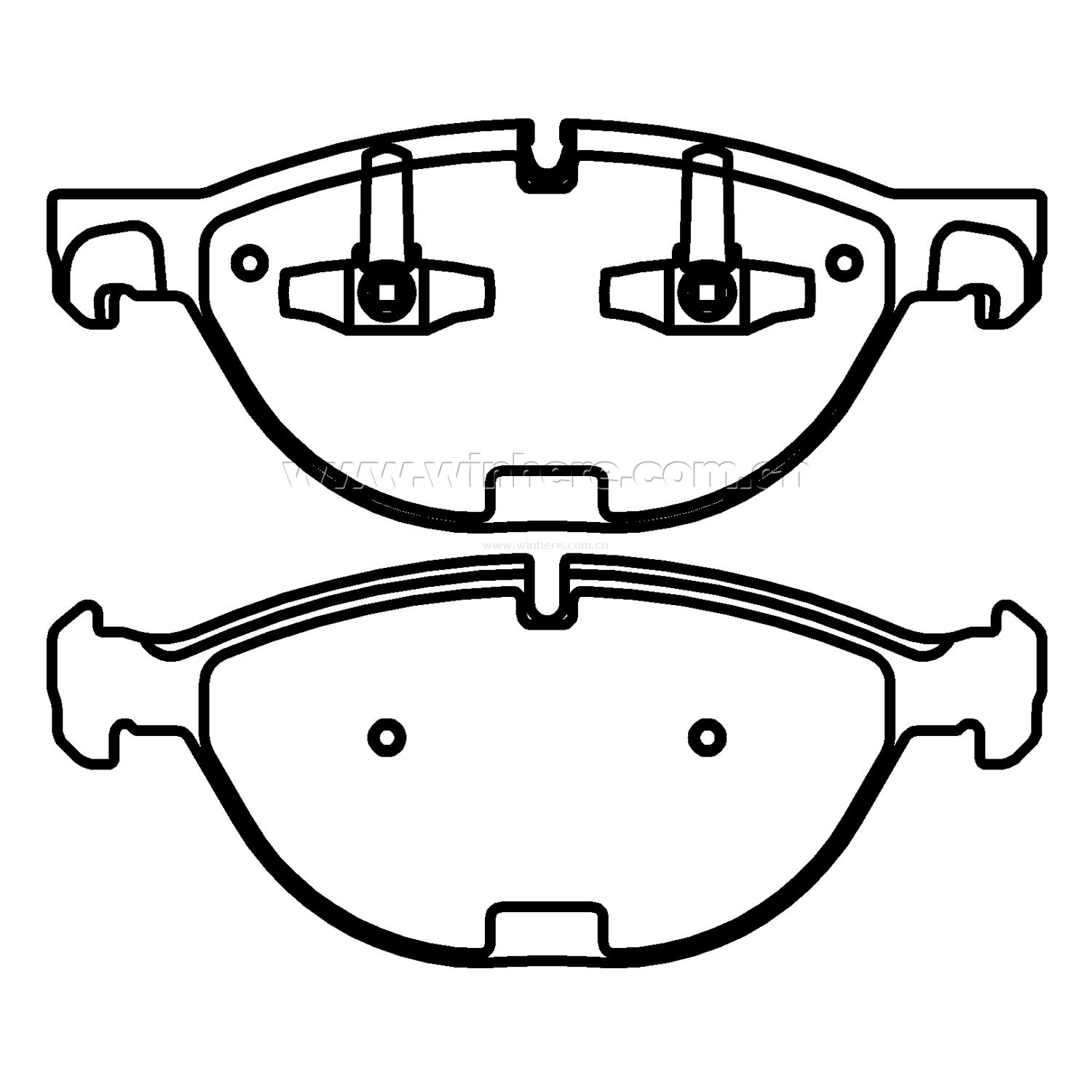 Silent Stop Brake Pad for BMW Front ECE R90 from China manufacturer