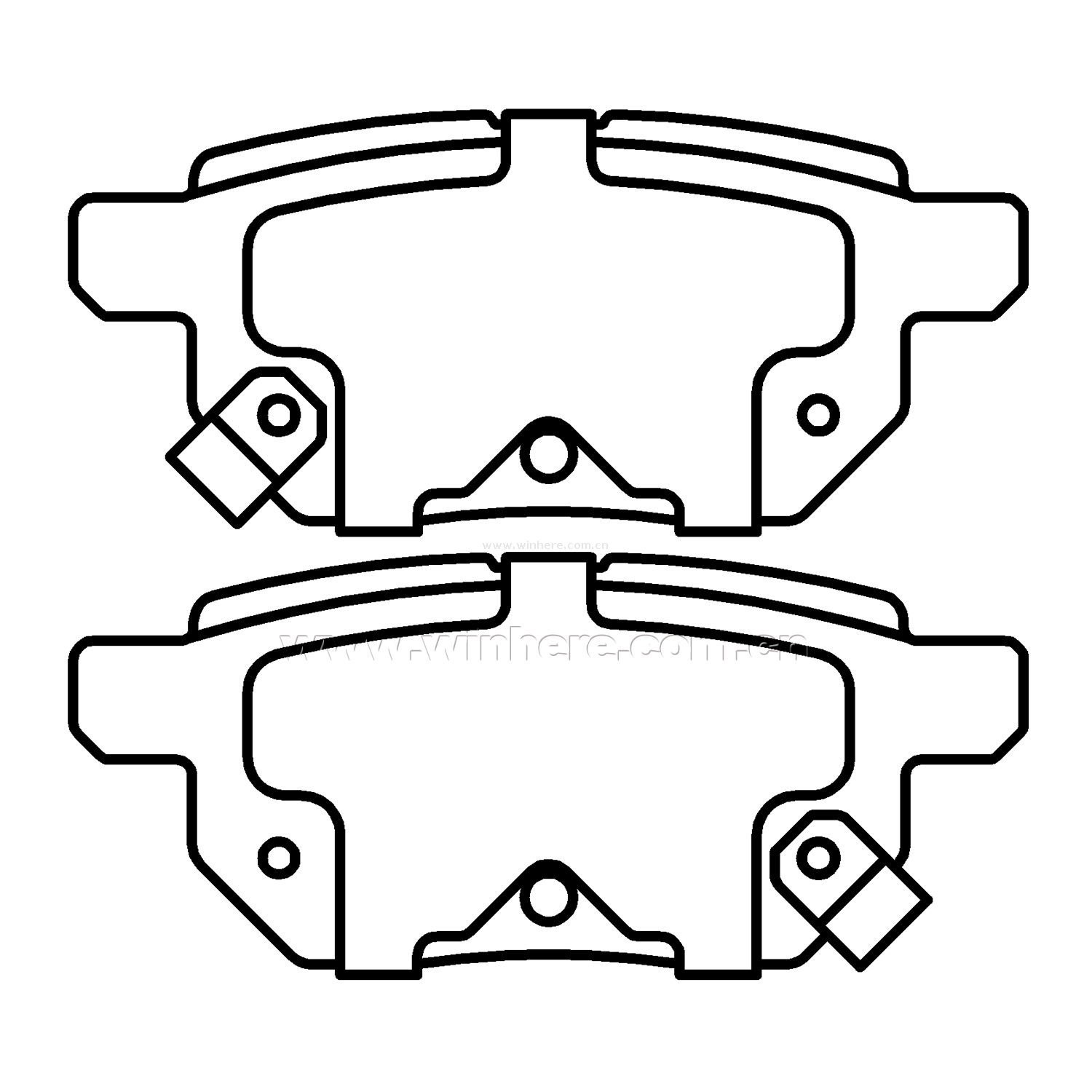 Brake Pad for TOYOTA, PONTIAC SCION Japanese Series Rear ECE R90