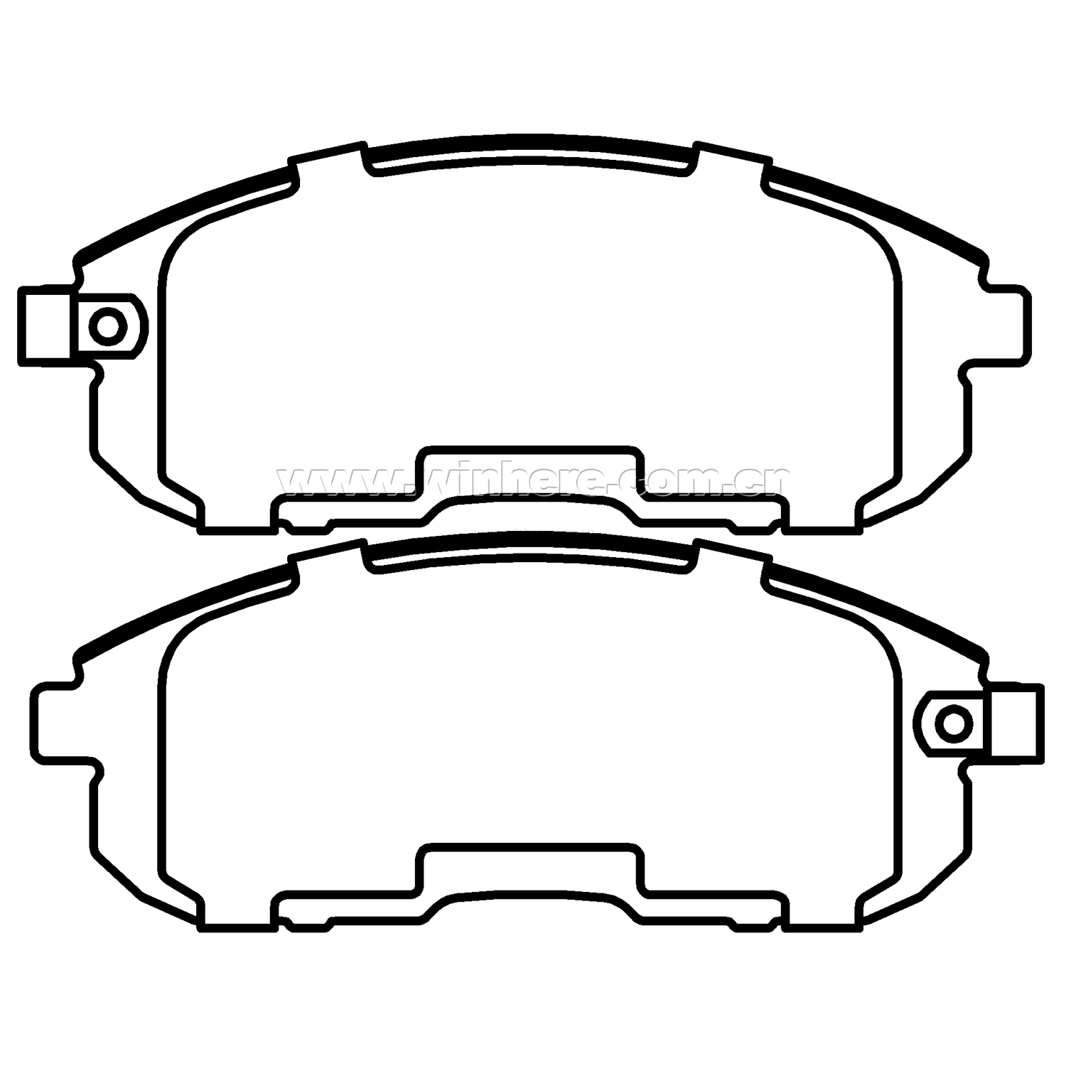 Dustless Brake Pad for NISSAN Front ECE R90