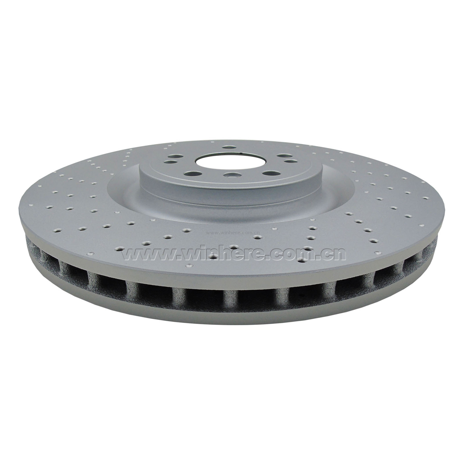 Chevy Drilled Coated Brake Discs